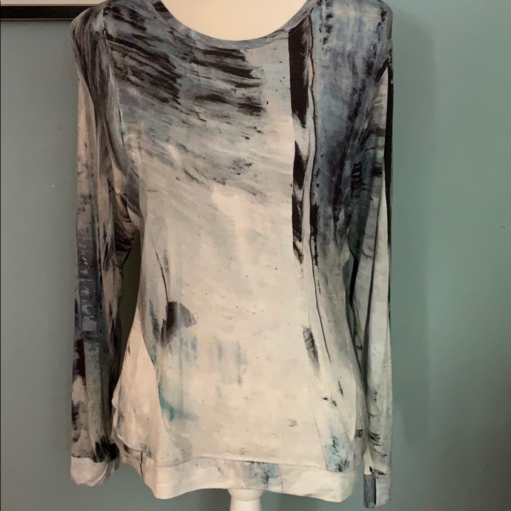 Helmet Lang. Long sleeve. Tie-dyed. Size L.